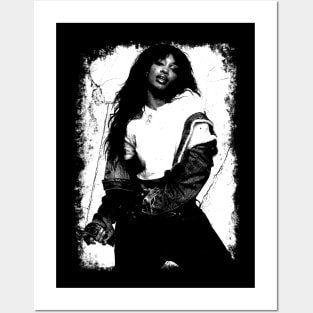 Sza 90s Vintage Distressed Posters and Art